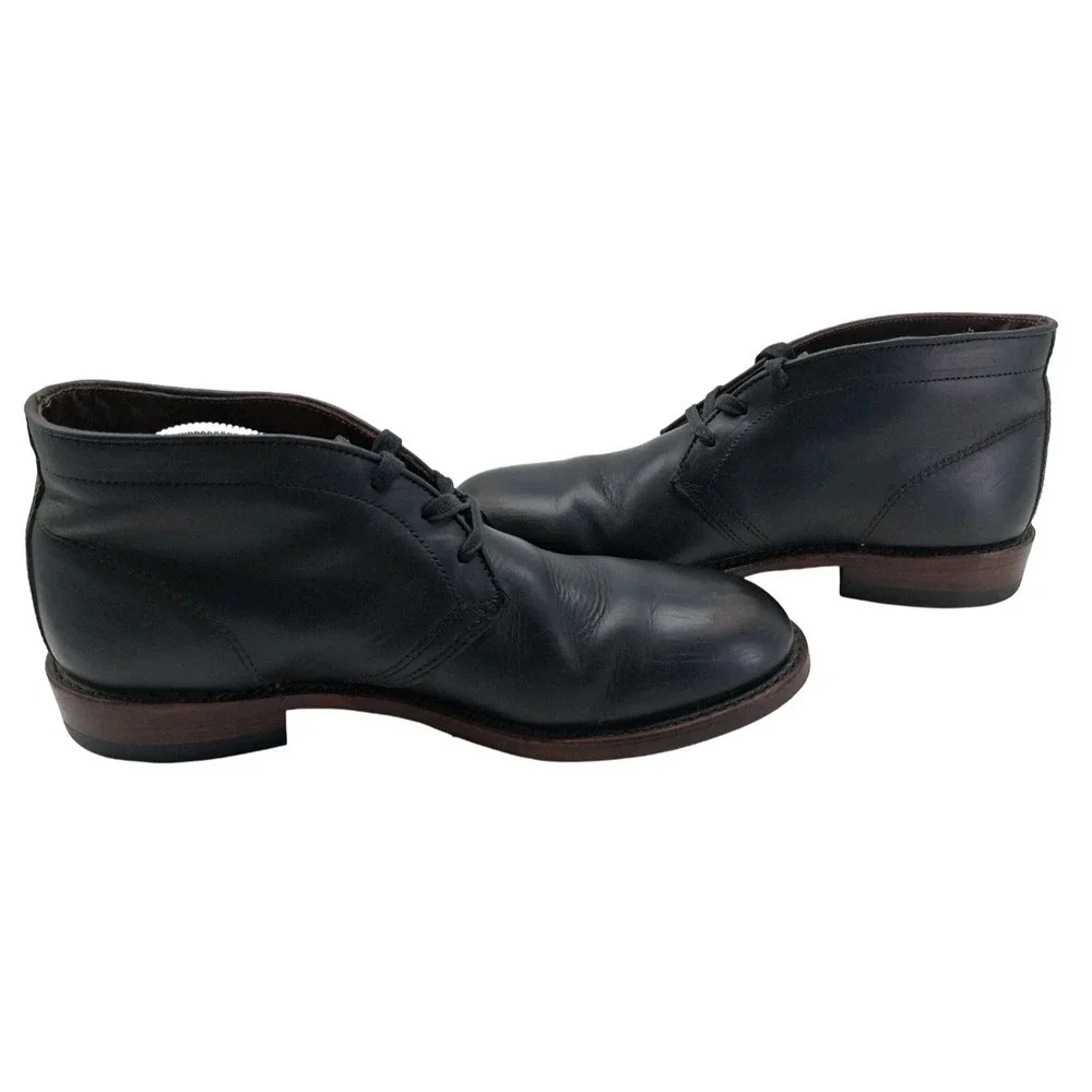 Frye Boots Mens Size 10 Narrow Black Leather Chukka Ankle Casual Dress Boots USA